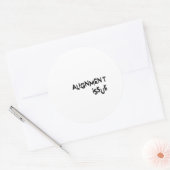 Alignment Issue Minimalist Tech ラウンドシール (封筒)