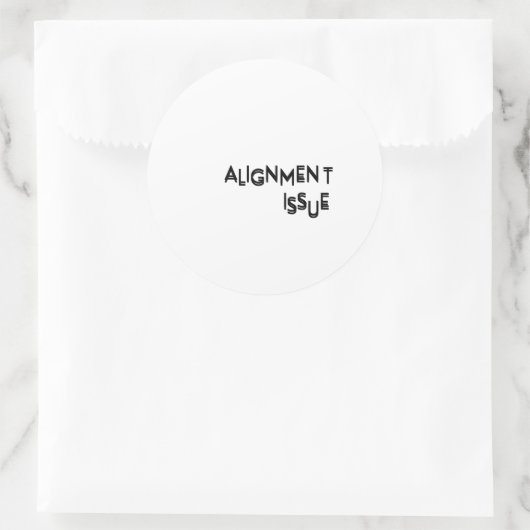 Alignment Issue Minimalist Tech ラウンドシール (バッグ)