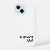 Alignment Issue Rugged Protection  iPhone 15ケース (裏面)