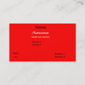 Alimentos Água 名刺