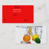 Alimentos Água 名刺 (正面/裏面)