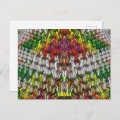 ALINA ～クリスマス3Dフラクタルデザインパターン～ ポストカード (正面/裏面)