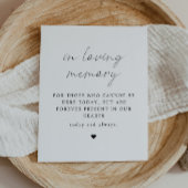 ALINA ミニマルなデザインの追悼 ウェディングポスター ポスター