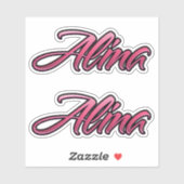 Alina faded pink Aufkleber Sticker Stickerset シール (シート)