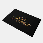 Alina gold Design Lettering Türmatte ドアマット (アングル)