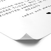 ALINA MinimalistのLoving Memoryのポスタ結婚ーに参加 ポスター (角)