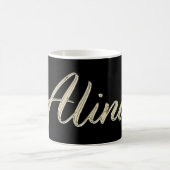 Alina white gold Handwriting Tasse Kaffeetasse コーヒーマグカップ (中央)