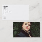 Aline Massonの芸術家のモデル(パネルの油) 名刺 (正面/裏面)