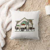 Aliner Up RVハッピーポップ・アートのキャンパーアートセラミックオーナメント クッション (ブランケット)