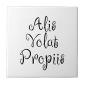Alis Volat Propiis タイル (正面)