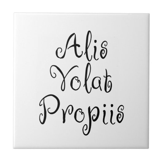 Alis Volat Propiis タイル (正面)