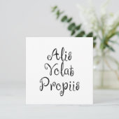 Alis Volat Propiis 招待状 (スタンド正面)