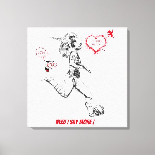 ALISHA LEHMANN、ウォールアート、ウォールデコール キャンバスプリント (正面)