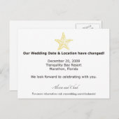 Alison- 日程変更のお知らせ ポストカード (正面/裏面)