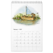 Alissa Hansen Calendaによるアートとマウスのジョージ カレンダー (2月 2027)