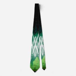 Alistra Electronic Cyber Punk Neon Rave Green ネクタイ
