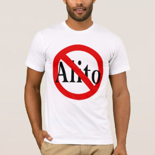 AlitoのアンチAlitoのTシャツを通した赤いスラッシュ Tシャツ