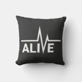 Alive Heartbeat Text Design クッション (正面)