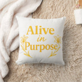 Alive in Purpose Easter 2026 Throw Pillow クッション (ブランケット)