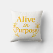 Alive in Purpose Easter 2026 Throw Pillow クッション (裏面)