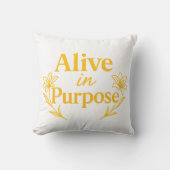 Alive in Purpose Easter 2026 Throw Pillow クッション (正面)