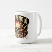Alive Now Dead Later Tシャツ コーヒーマグカップ (正面右)
