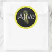 alivesticker ラウンドシール (バッグ)