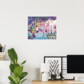 Aliya – マーメイド&ユニコーンのポスター ポスター (ホームオフィス)