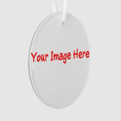 Aliyahのカスタム画像をテキストに変換する オーナメント (正面)