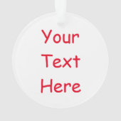 Aliyahのカスタム画像をテキストに変換する オーナメント (裏面)