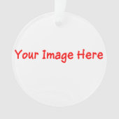 Aliyahのカスタム画像をテキストに変換する オーナメント (正面)