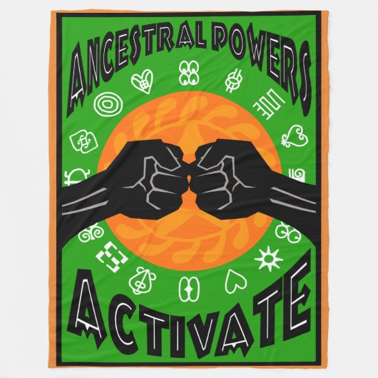 ALKEBULAN -先祖力は活動化します フリースブランケット (正面)