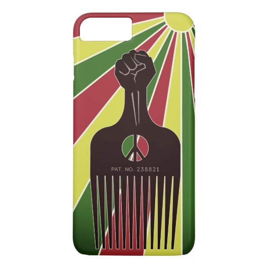 ALKEBULAN - 平和の拳 アフロコーム Case-Mate iPhoneケース (裏面)