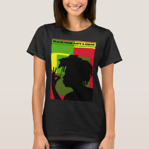 ALKEBULAN – 黒い髪AIN'T A CRIME v3フロント Tシャツ