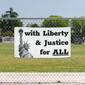 ALLに対して自由と正義を持つ 横断幕 (インサイチュ)