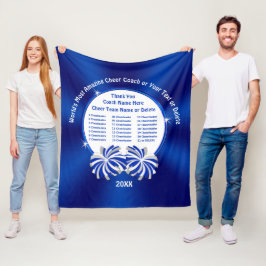 ALLチアリーダーの名前チアリーティングコーチ贈り物 フリースブランケット