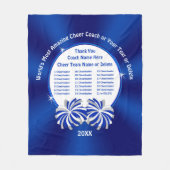 ALLチアリーダーの名前チアリーティングコーチ贈り物 フリースブランケット (正面)