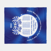 ALLチアリーダーの名前チアリーティングコーチ贈り物 フリースブランケット (正面(横))