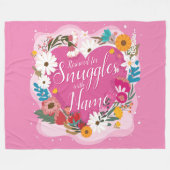 ALL文字の変更Add Name Reserved Snuggles フリースブランケット (正面(横))