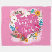 ALL文字の変更Add Name Reserved Snuggles Abuela フリースブランケット (正面(横))