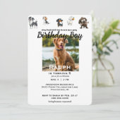 All おもしろい My Friends Pet Photo Birthdayパーティー 招待状 (スタンド正面)