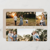 All メリー the Way 4-photo Christmas Card シーズンカード (正面/裏面)