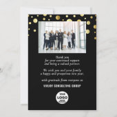 All 最高の The For Businessロゴ写真モダン黒 シーズンカード (裏面)