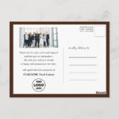 All 最高の The For Businessロゴ写真モダン黒 ポストカード (裏面)