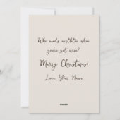 All 独身の the Way Girl Christmas Card シーズンカード (裏面)