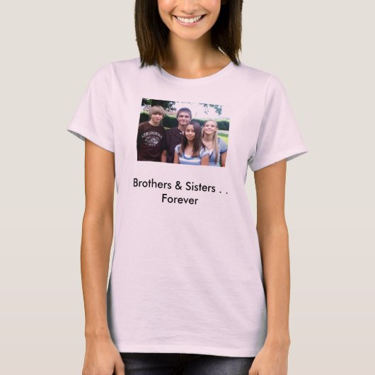 All_4_kids [1]、兄弟及び姉妹。 永久に tシャツ (正面)