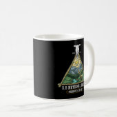 All 63米国国立公園アドベンチャーマップバックプリント コーヒーマグカップ (正面右)