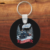 All Aboard Polar Express Christmas North Pole Xmas キーホルダー (正面)