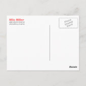 All Aboard Thank Youポストカード ポストカード (裏面)