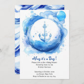 All Aboard the ベビーJoy：シャワ航海のー 招待状 (正面/裏面)